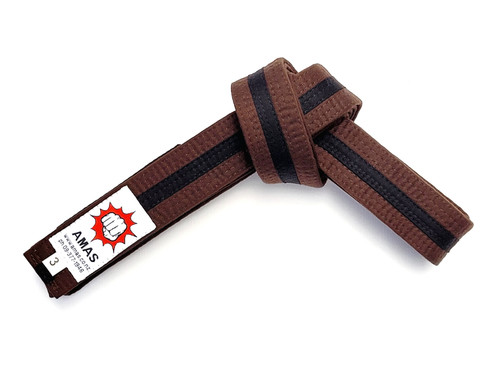 Brown Belt with Black Stripe
