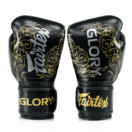 Officially licenced Glory gloves are made in the style of Fairtex’s BGVG3 but using 100% high grade Thai leather.