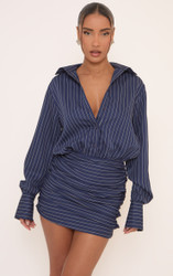 long sleeve ruched cut out mini dress in blue sleeve dress mini Shop the Lucia Sheer Sleeve Ruched Mini Dress in Light  Blue-parroquiadesanalbertomagno.com