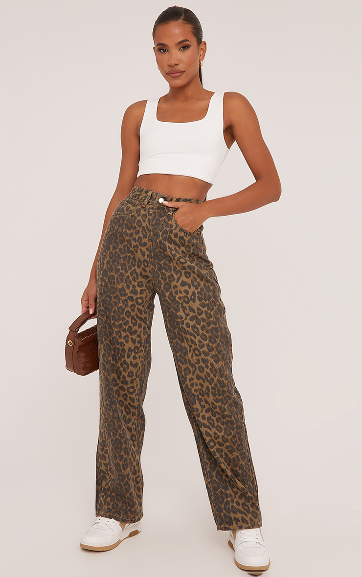 Ordes☆LEOPARD STRAIGHT PANTS Women's Leopard Straight Pants - Q2 L : Target