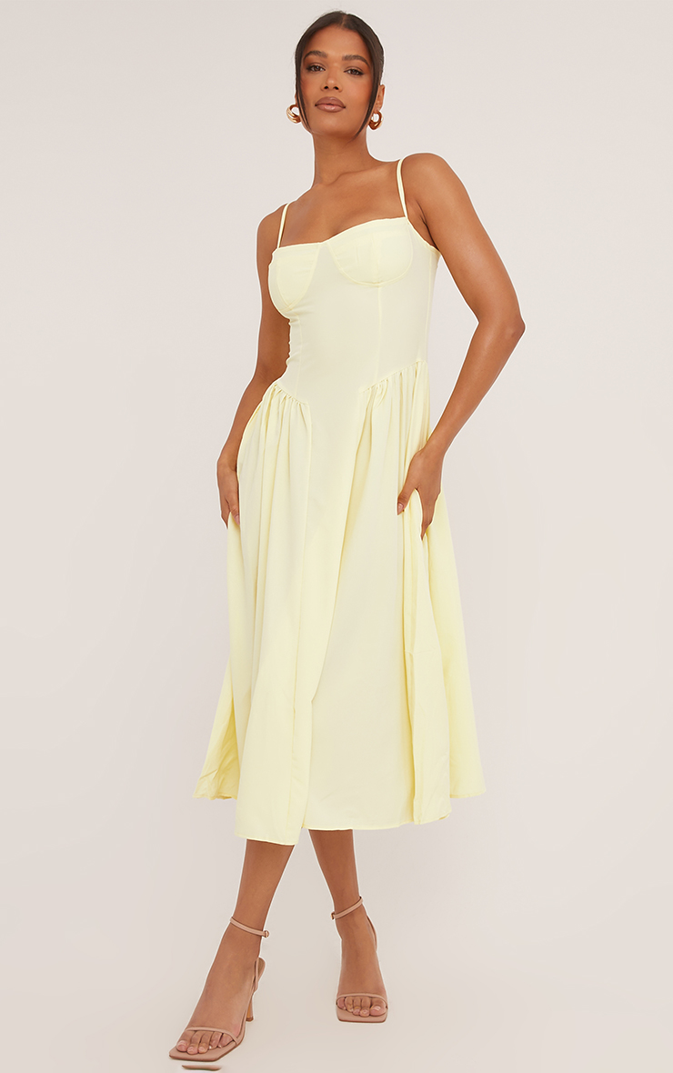 open lace back dress Skye Shirred Back Midaxi Dress