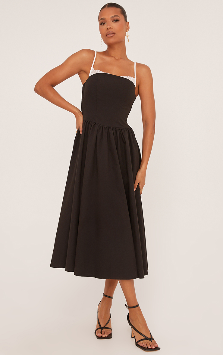 かじまり L'or Waist tuck Dress Black 17-06-