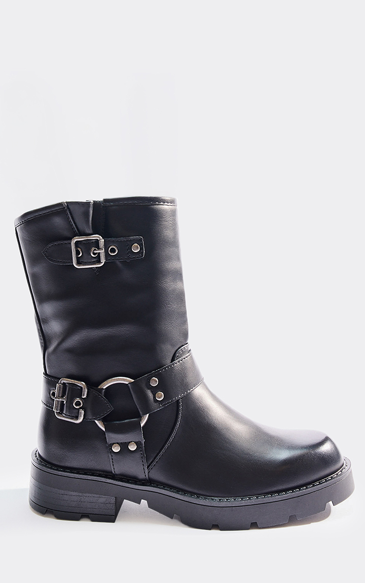 靴 y2k ring heal Buckle Boot crocoleather AAL021_BROOKS_588-18_BKPU_1-