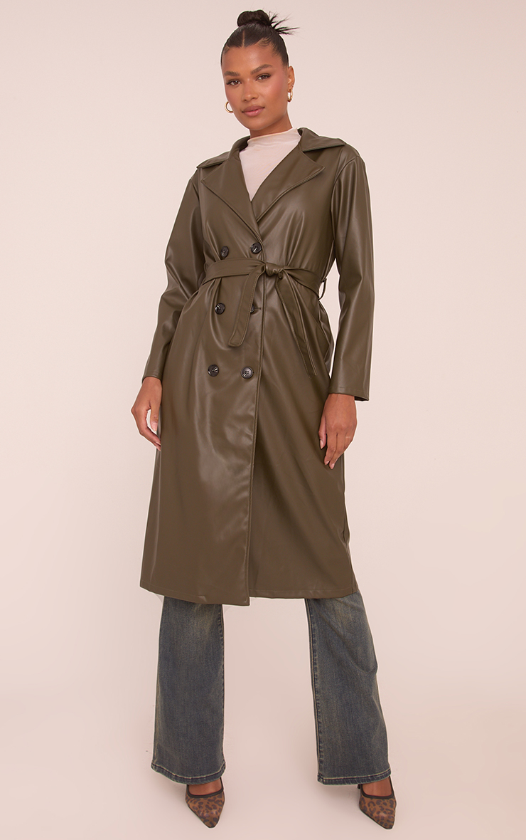ジャケット・アウター willfully bulgy sleeve belted trenchcoat Vince - Dark Khaki Cotton Belted Trench Coat | Mitchell Stores