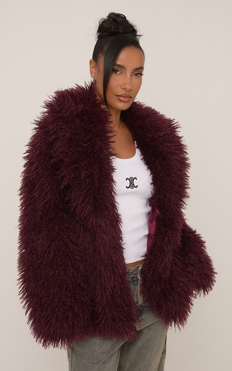 Shaggy oversized coat sinss シンス Shaggy oversized coat sinss シンス