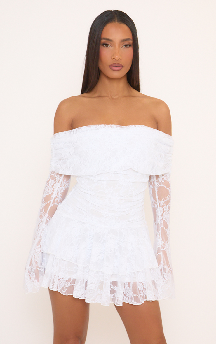 let me be long sleeve ruffle mini dress let me be long-sleeve ruffle mini dress Ruffle Mini Long Sleeve Dress