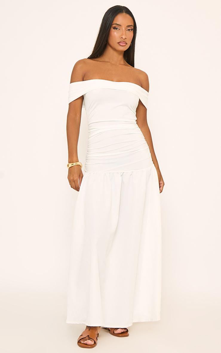 knee length dresses for ladies Ladies Clothing And Shoe Wholesaler Stylewise Direct UK Ruched Bardot  Bodycon Midi Dress