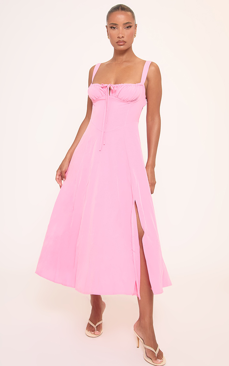 Herlipto ClassicTweedBeltedDress ピンク　M Twisted Ribbon Tiered Dress