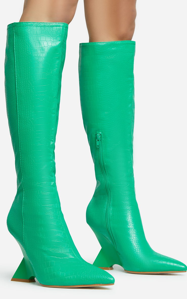 靴 pointed-CURLS / GREEN & LIGHT GREEN L260-JENN-DEEP-0010_2_afd9fbac