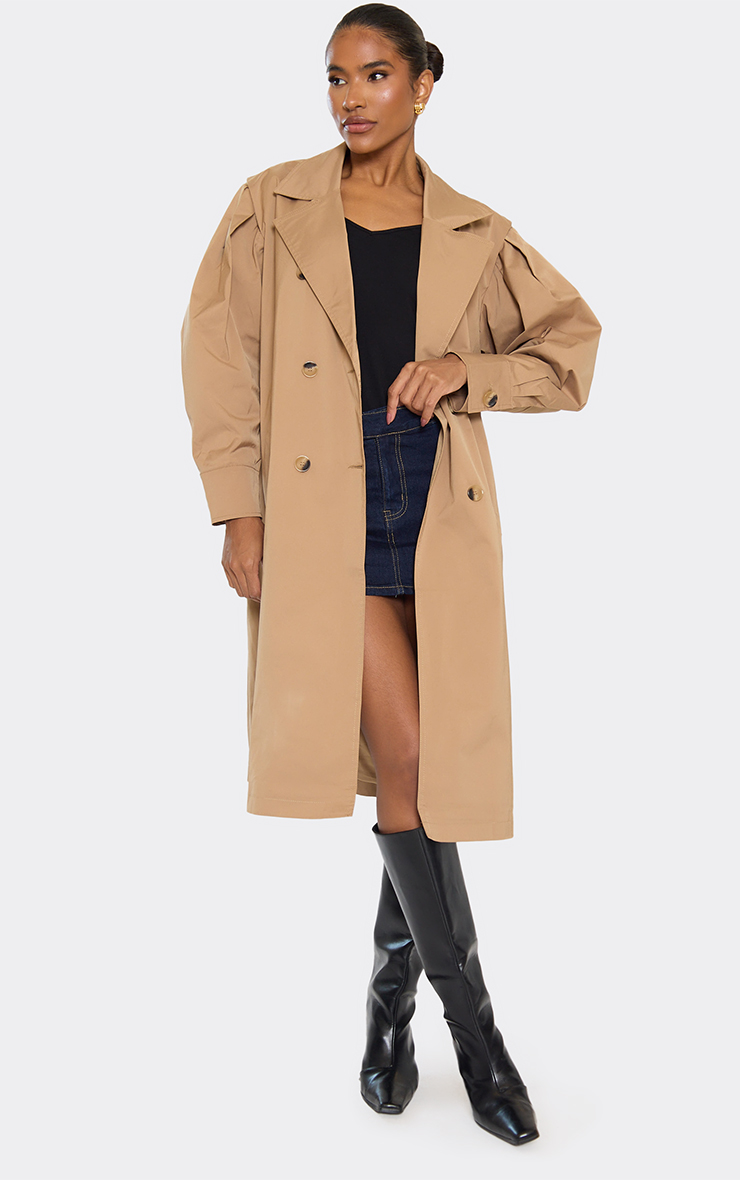 ハーリップトゥ Belted Dress Trench Coat taupe M ハーリップトゥ Belted Dress Trench Coat taupe M