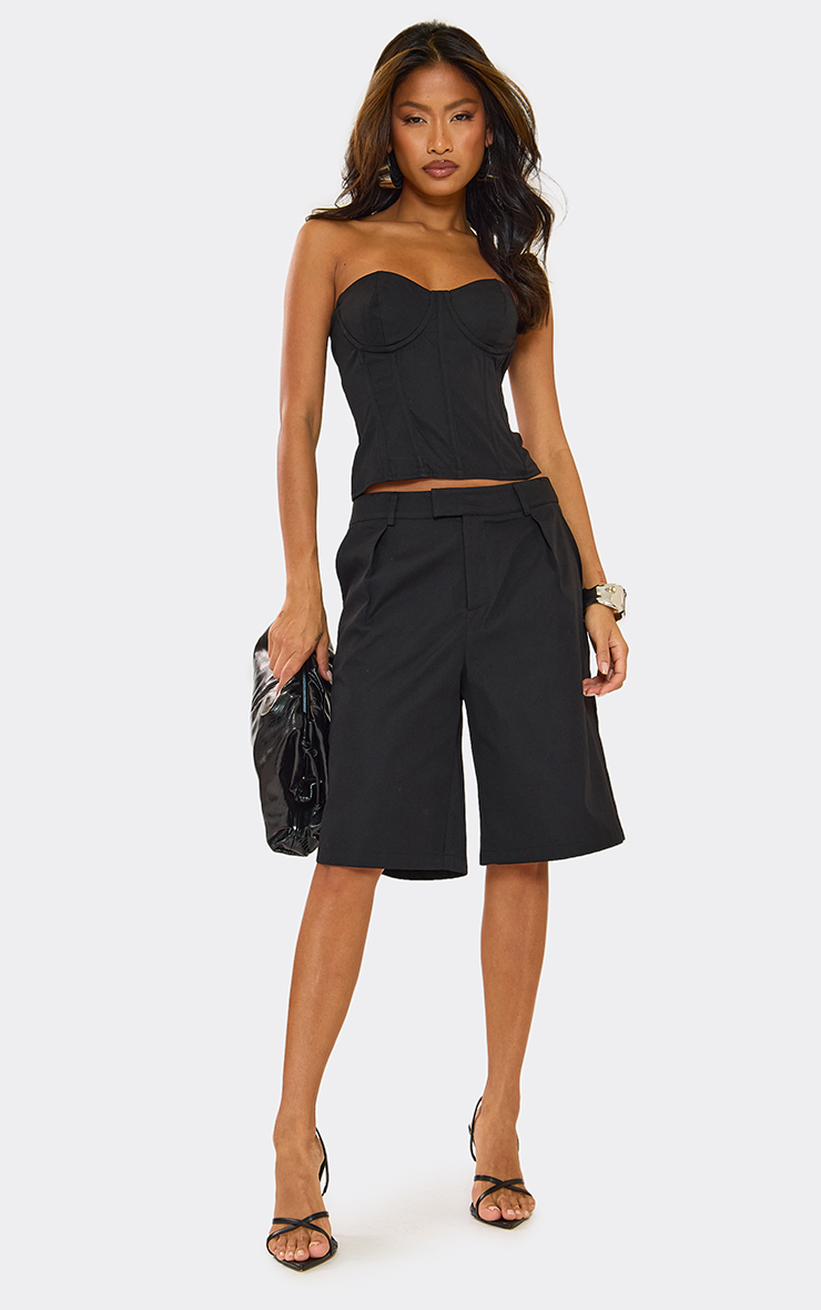 Oversized Tailored Bermuda Shorts In Black | EGO AE | EGO