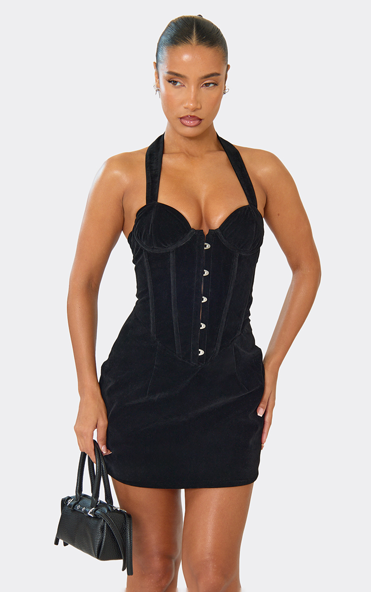 black velvet corset dress Clothing: Dresses: 'Persephone' Strapless Maxi With its classic strapless corset Velvet corset midi dress with