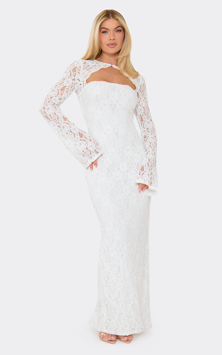 cheap long white lace dress White Lace Backless Maxi Dress | Womens | 3X (Available in 2X, 1X, XXS, XS, S, M, L, XL) | Backless Dresses | Formal Dresses