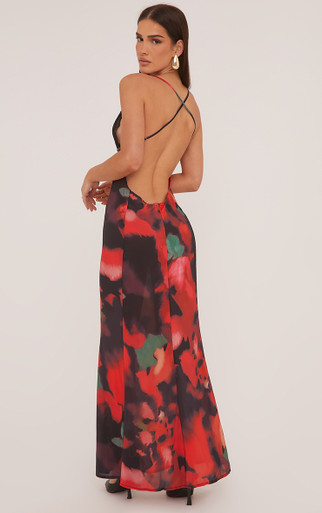 open lace back dress Yellow Floral Embroidered One Shoulder Dress - Maxi Dresses