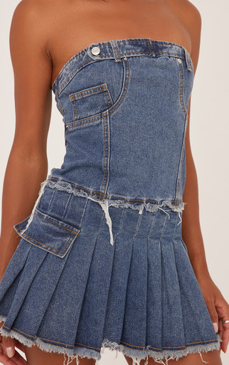 トップス yo BIOTOP Knit pleats mini dress