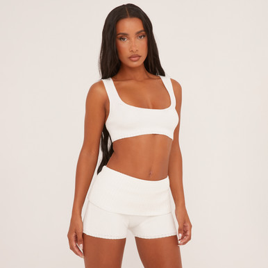 ORGUE Cut gather tops【White】 Vintage Y2K Fairycore White Sheer Beaded Sequin Cropped Top