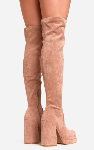 ALST まとめ Kenton Platform Block Heel Over The Knee Thigh High Long