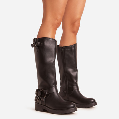 【AAKE】SIDE BUCKLE MIDDLE BOOTS 12-9-24-