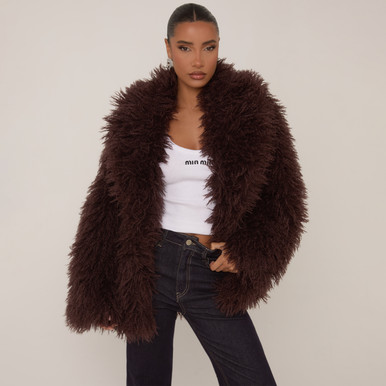 ORGUE オルグ　Shaggy middle coat ブラウン 名古屋限定 5-12-24-