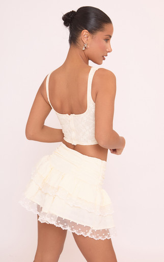 【Raucohouse】Elio rough crop lace skirt Amazon.com: Kiluex Women's Lace Mini Skirt Sexy Elastic Low