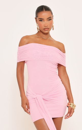 sigma mini dress in soft pink bardot Bardot Sigma Mini Dress in Soft Pink
