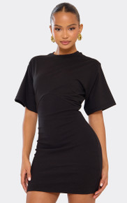 costume ideas with long black dress The Adjustable T-Shirt Dress By TracksuitBae – TRACKSUITBAE main image 1