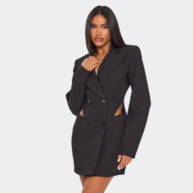 ladies bodycon dress Sleek Black Full-Length by Wyshlist * Machine washable Off-The-Shoulder Satin Midi Dress Color:Azul Celeste Back Necklaces