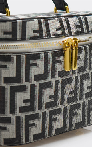 Darcy Logo Zip Detail Vanity Bag In Black Faux Leather | EGO US | EGO