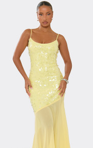 ego glitter dress Plunge Neck Mini Dress In Orange Disc Sequin | EGO US