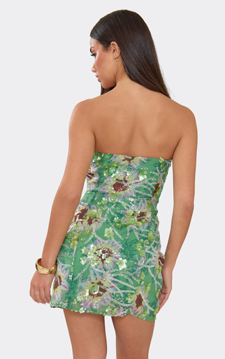 floral sequin stretch scuba mini dress Michael Kors Women's Floral Sequin Tank Mini Dress, White, XS at Amazon  Women's Clothing store