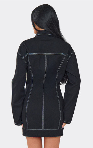 little black dress with denim jacket 8 Ways to Wear a Black Dress