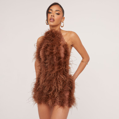 エムミーエメ Feather offshoulder mini onepiece 04-07-
