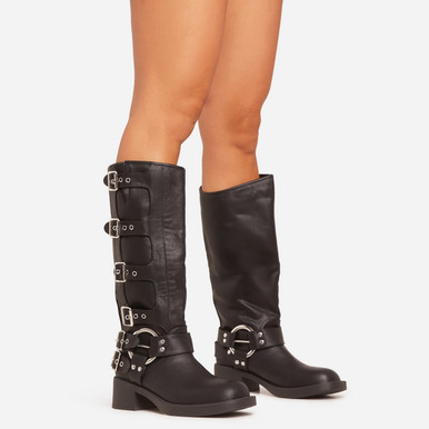 【NONCODE】Keddick Buckle Mid Boots 13-06-