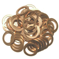 Alfa Romeo Fiat 10261660, SW13x50: 50 Pack of OE Replacement Copper Sump Washers