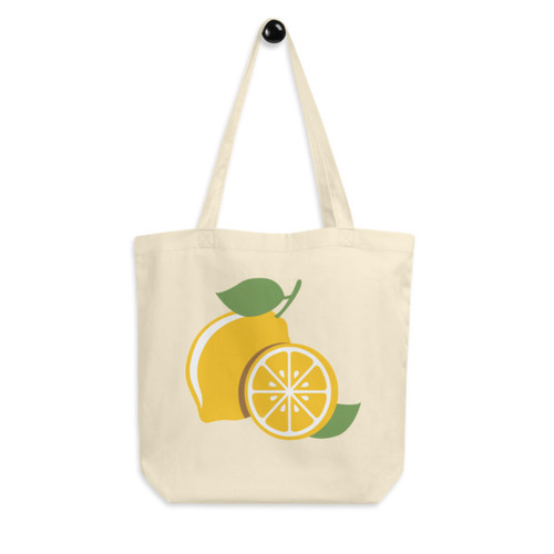 Eco Tote Bag - Lemon Design