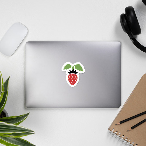 Bubble-free stickers - Strawberry Design