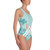 One-Piece Swimsuit - Blue Lines Design