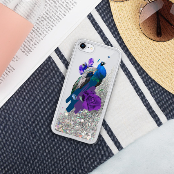 Bird Liquid Glitter Phone Case