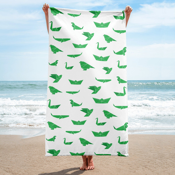 Origami Beach Towel