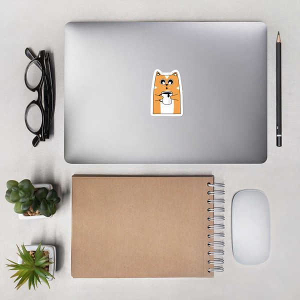 Coffee Cat Sticker