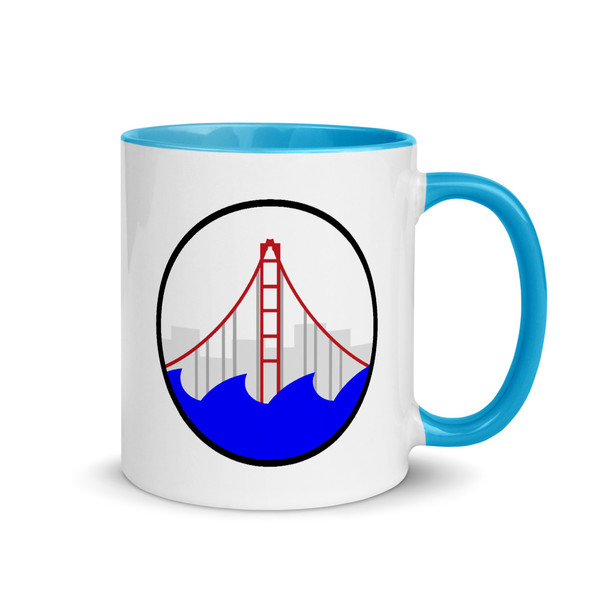 Golden Gate Bridge Mug with Color Inside