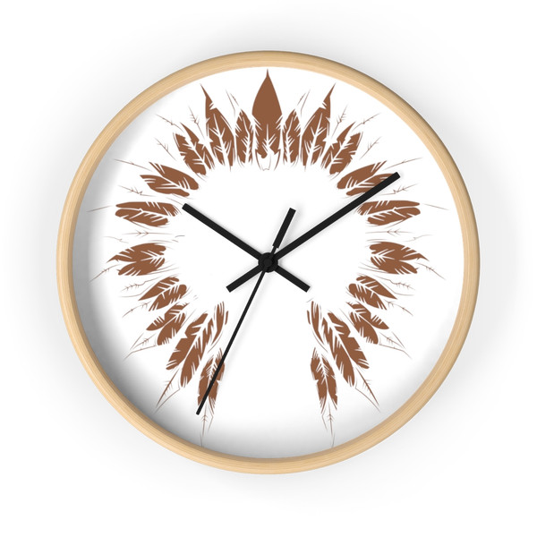 Dry Leaves Wall clock