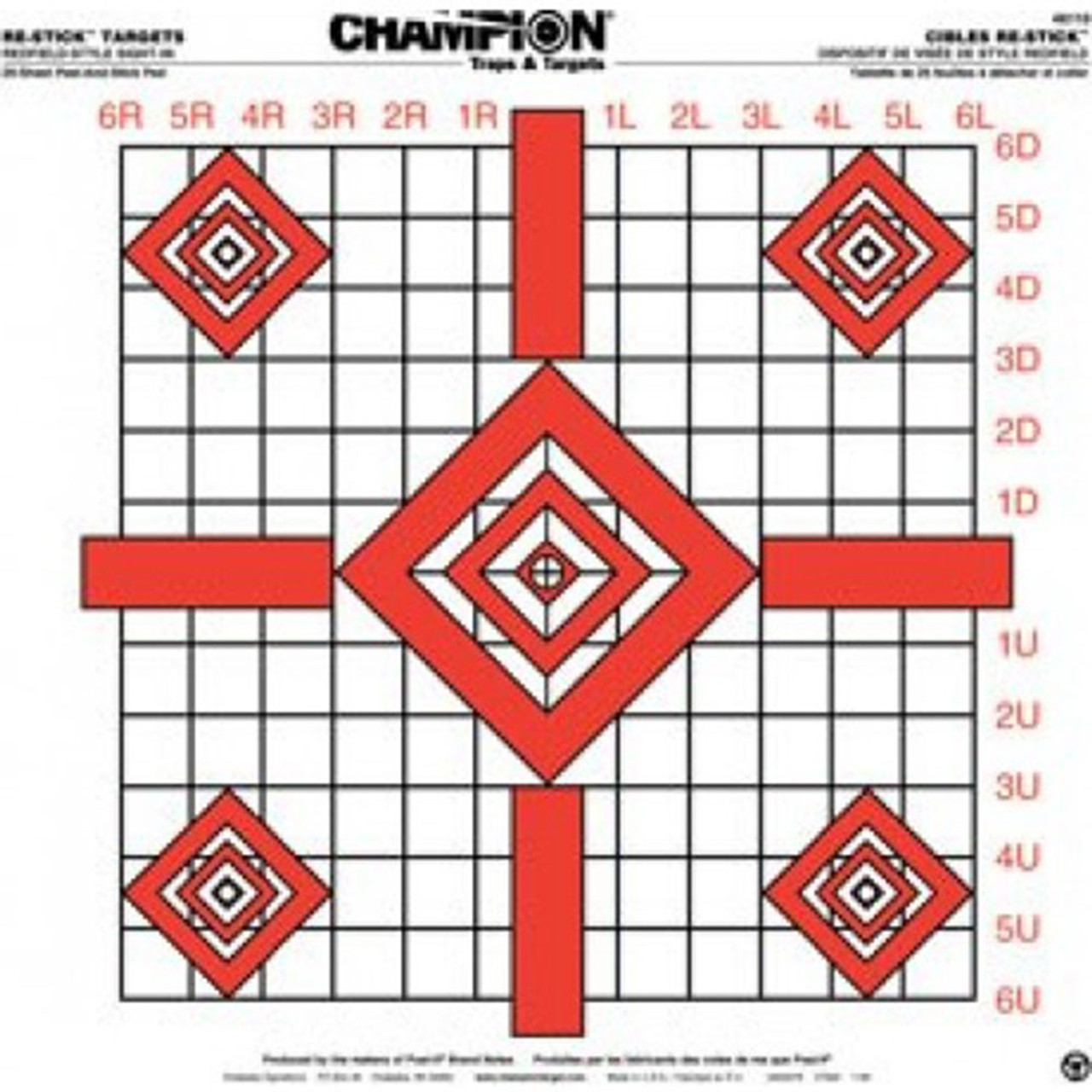 Isse Konsulat Maxim Champion Target Re-Stick Redfield-Style Precision Sight-In Target -  Atlantic Tactical Inc