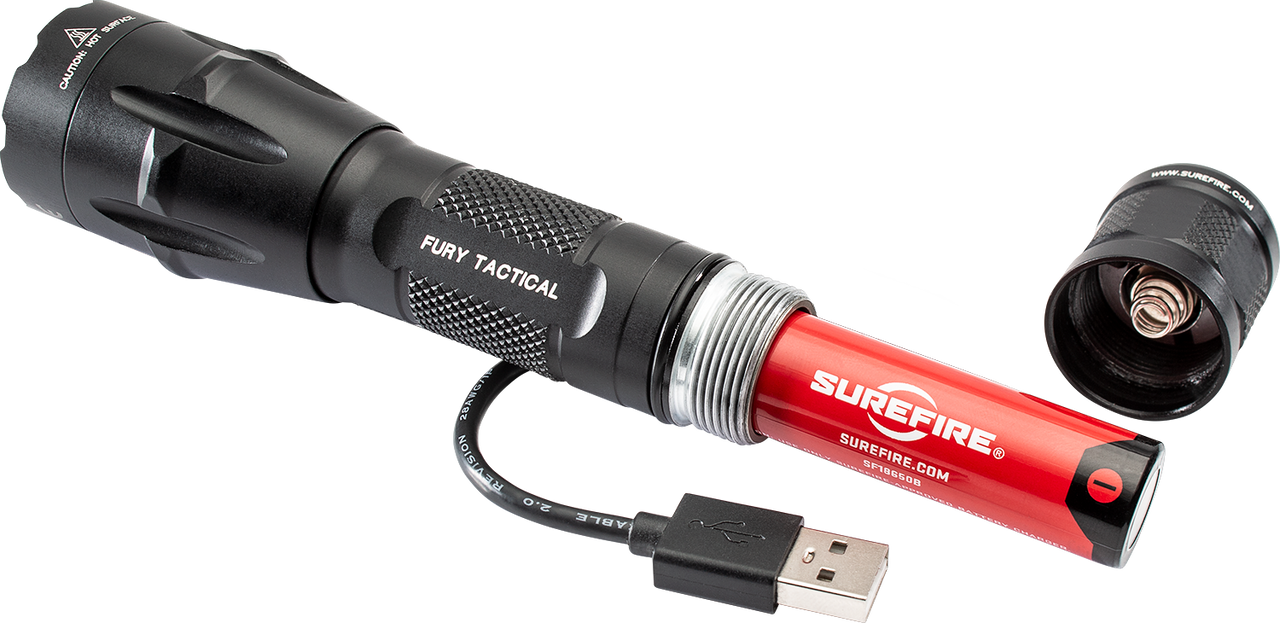 SureFire Fury DFT Dual Fuel Tactical LED Flashlight FURY-DFT Atlantic  Tactical Inc