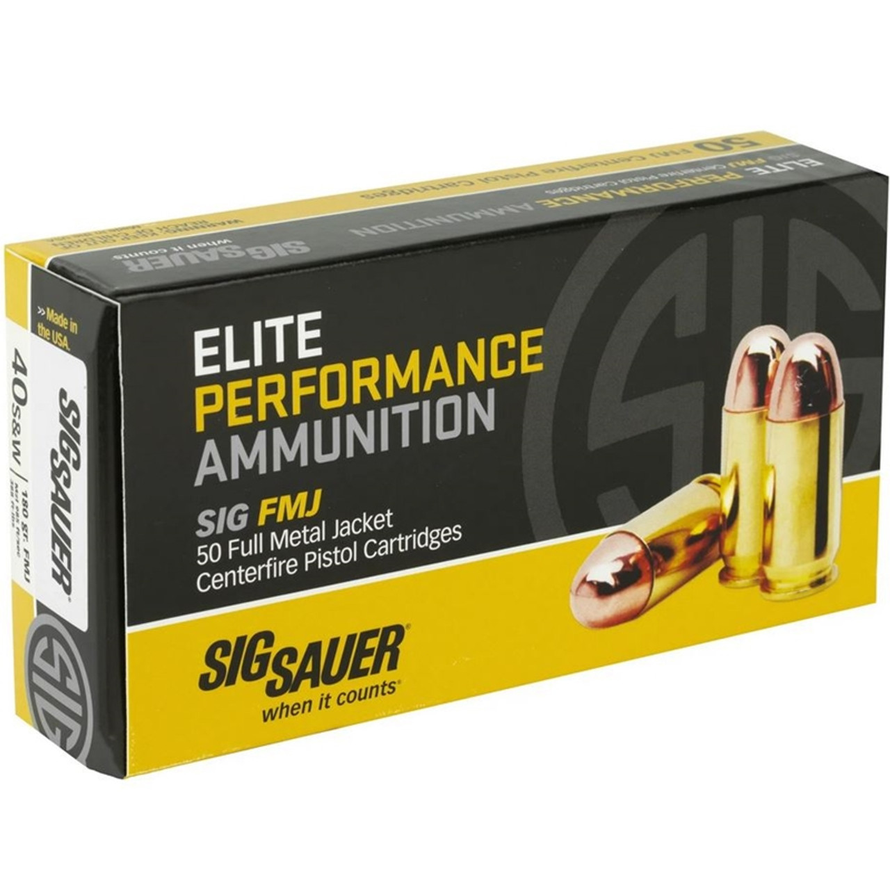 Sig Sauer E40SB2-50 Elite Performance 40 S&W 180 Grain FMJ Ammo