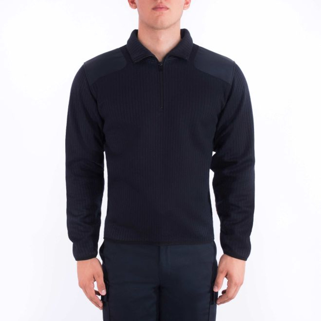 その他 TEN ALASK ZIP NAVY L Blauer 228 Fleece-Lined Quarter-Zip Sweater - Atlantic