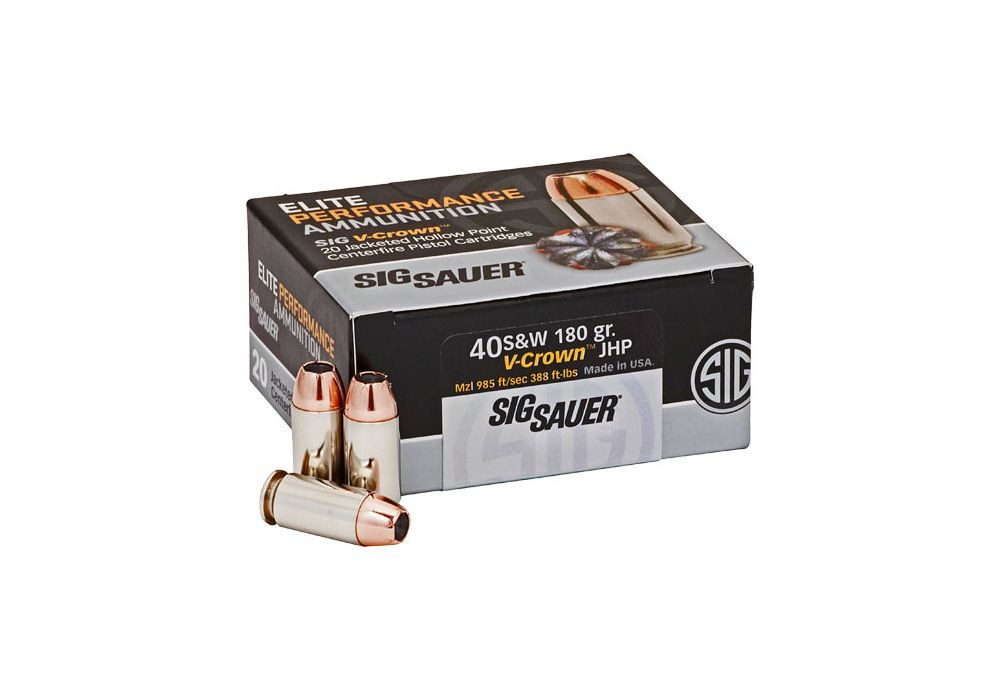 Sig Sauer E40SW2-20 40 S&W 180 Grain Elite V-Crown JHP Ammo