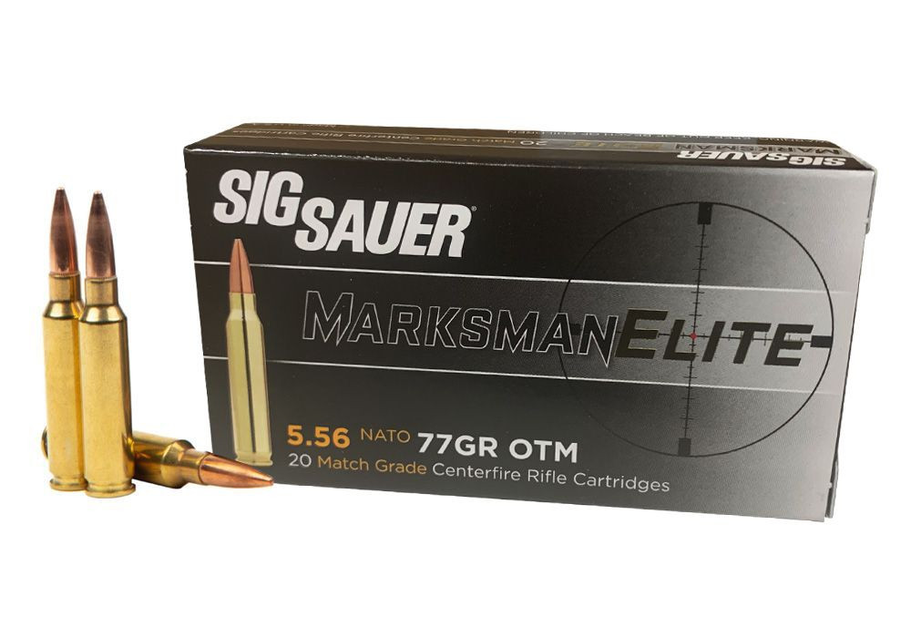 Sig Sauer E556M4-20 5.56X45mm OTM 77 Grain Marksman Elite Ammo