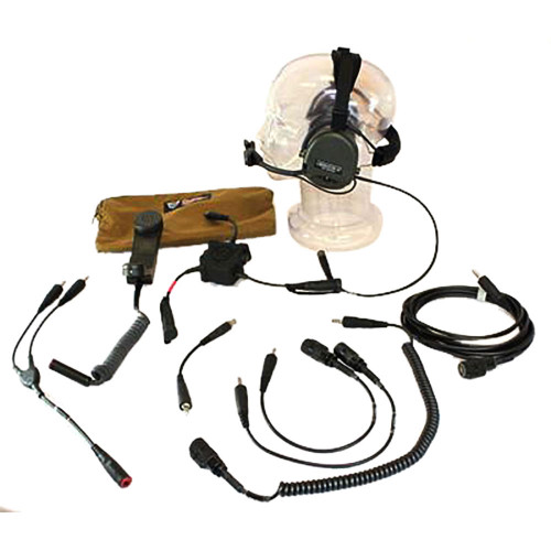 TCI Liberator III Lite Dual Comm Headset - (2) PRC Radio Cables