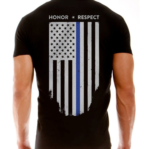 under armour thin blue line shirt